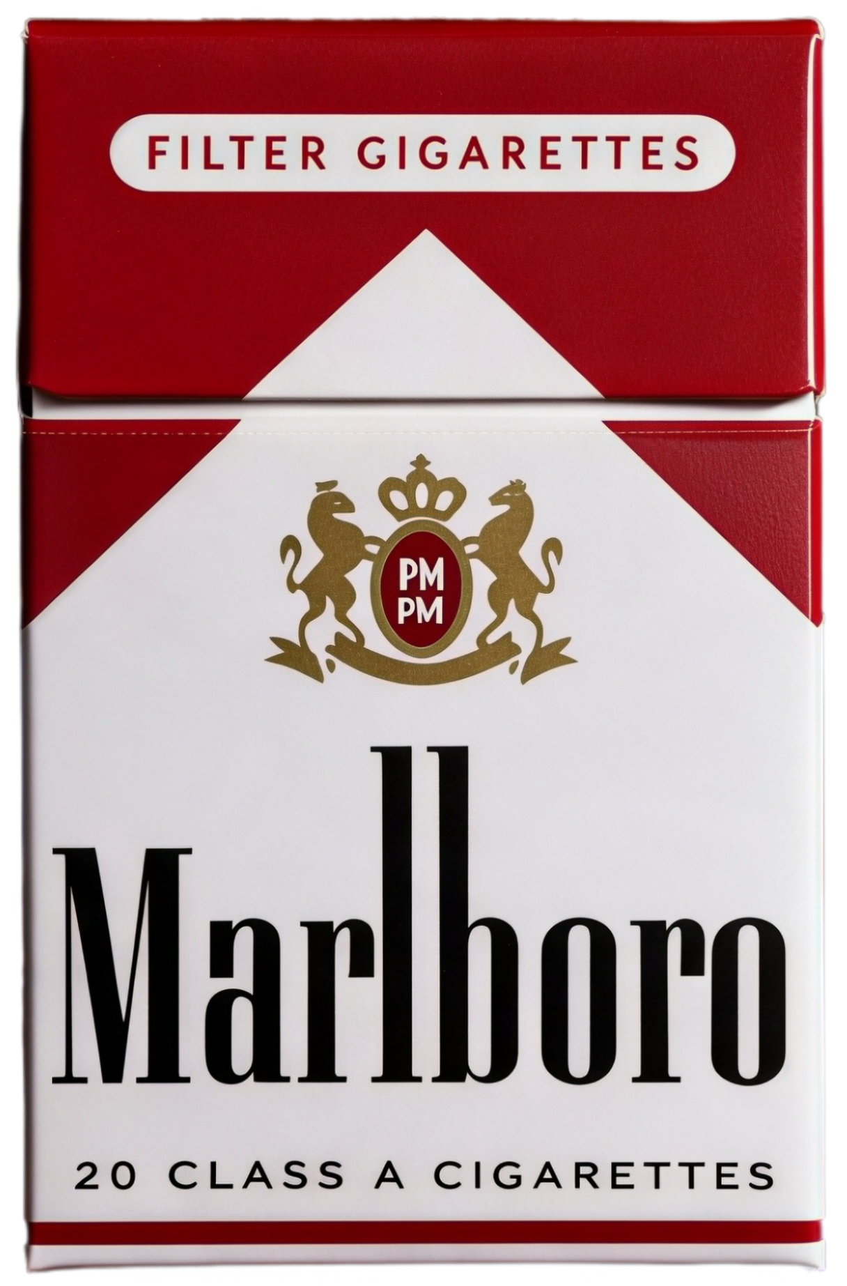 Marlboro Hard Red manually isolated hero product cutout